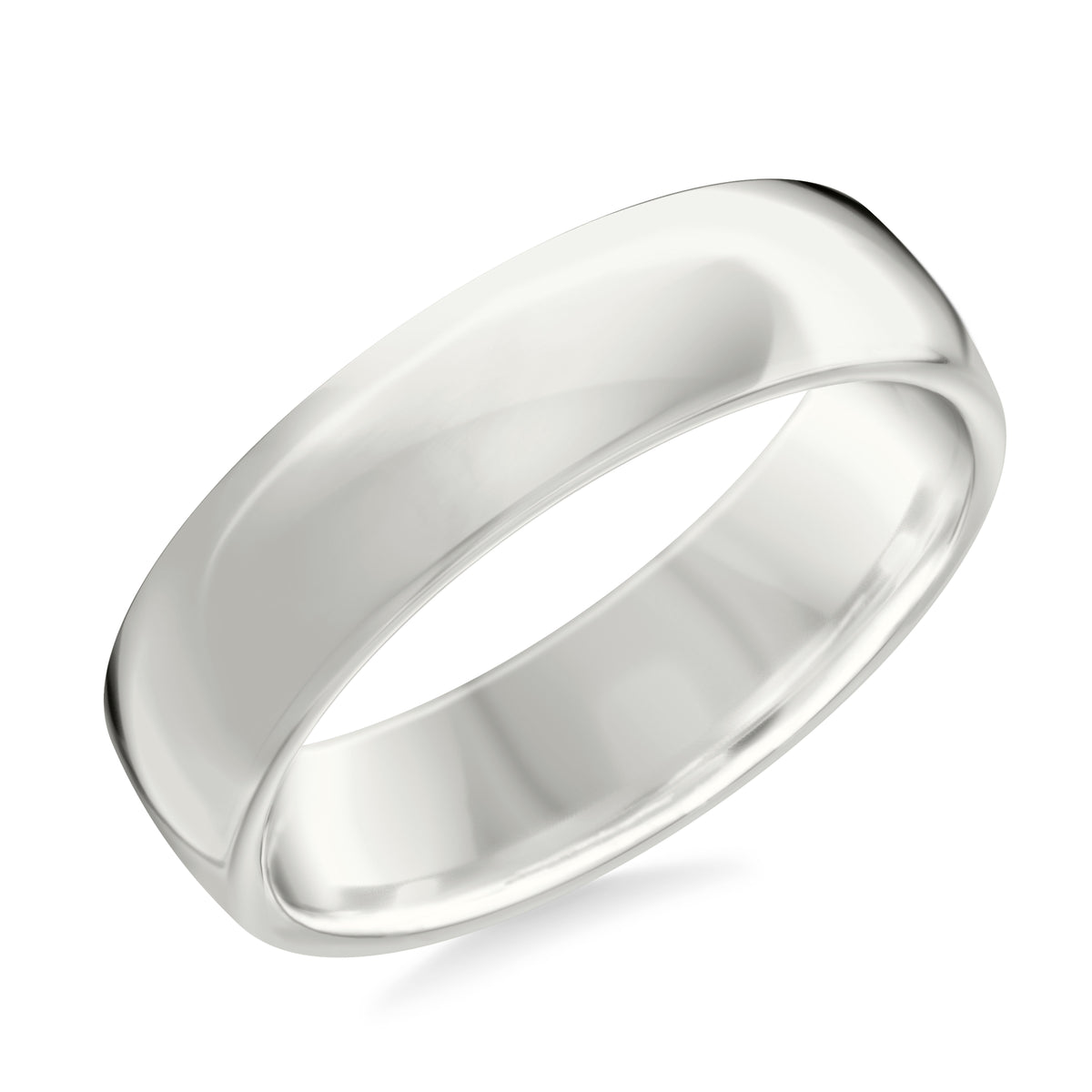 6MM Comfort Fit Band with a Euro Profile and Polished Finish