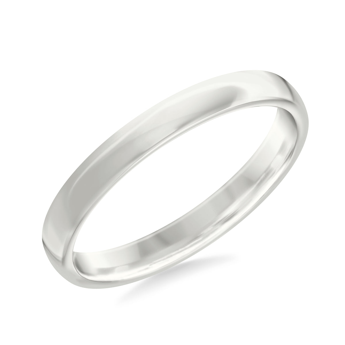 3MM Comfort Fit Band with a Euro Profile and Polished Finish