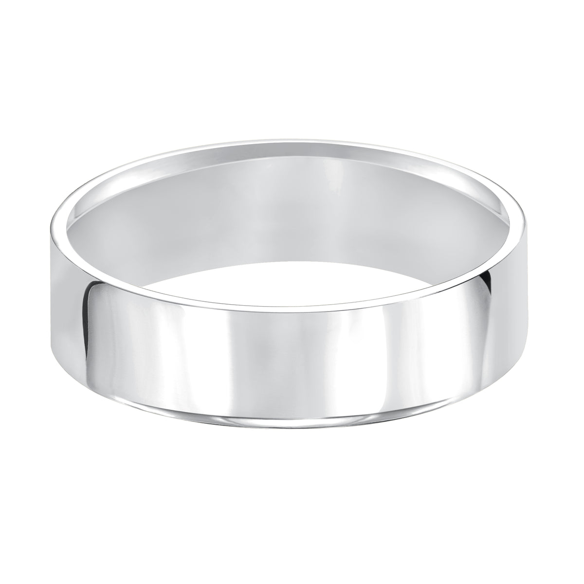 Crisp and classic, this comfort fit, 4mm wedding band features a high polished finish for a timeless look.