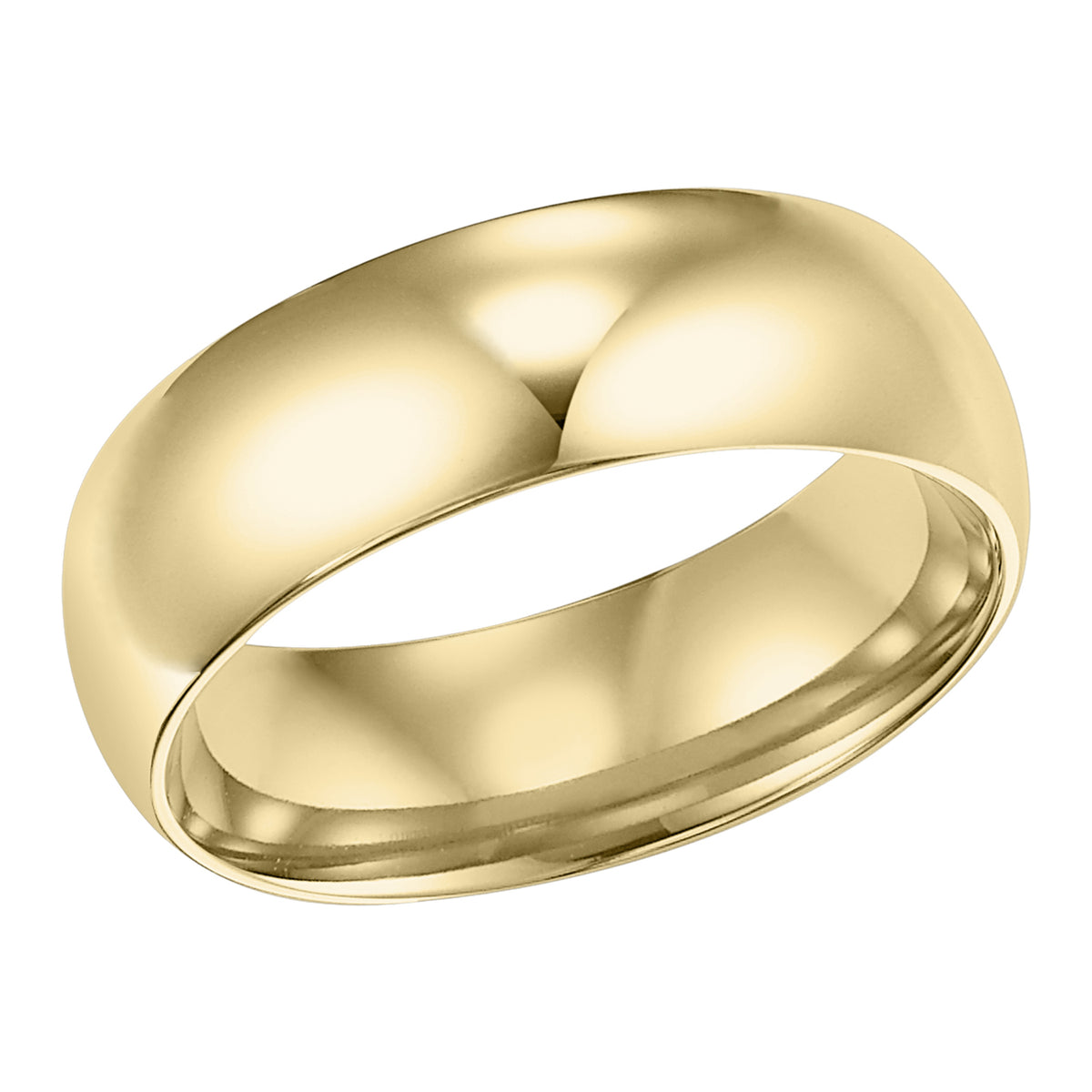 This low-dome, Comfort Fit band features a high polished finish for a timeless look that will last a lifetime