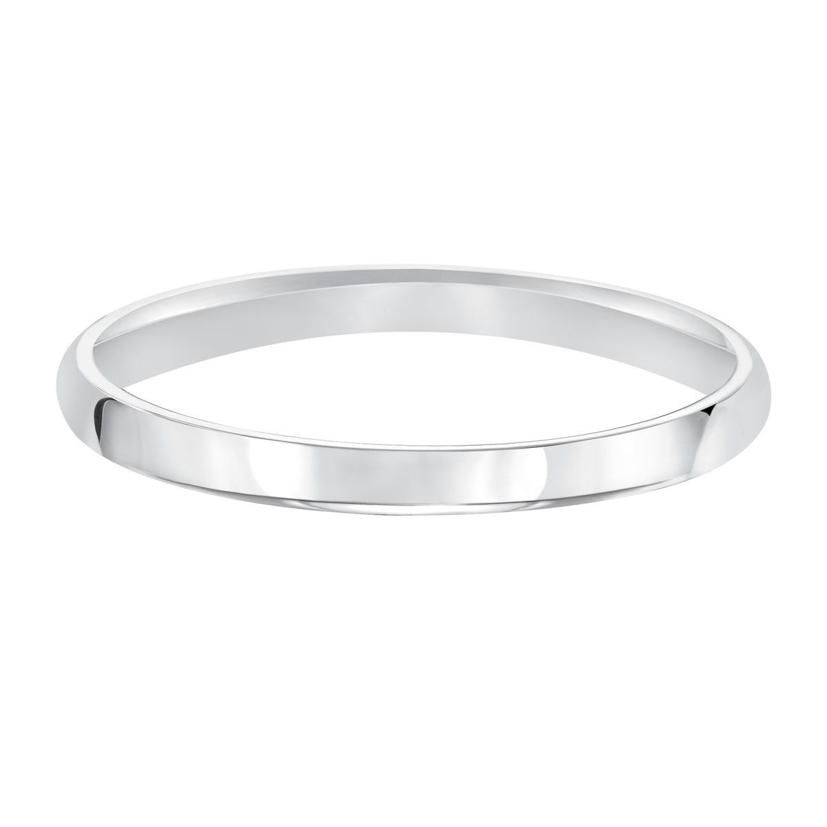 This low-dome styled band features a high polished finish for a sleek look.