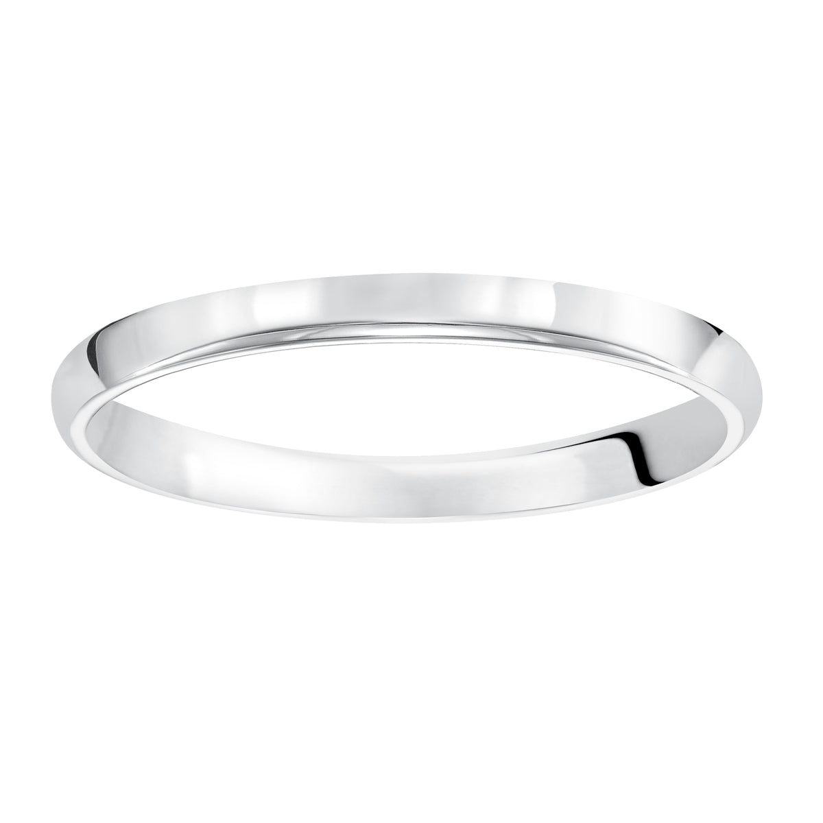 This low-dome styled band features a high polished finish for a sleek look.