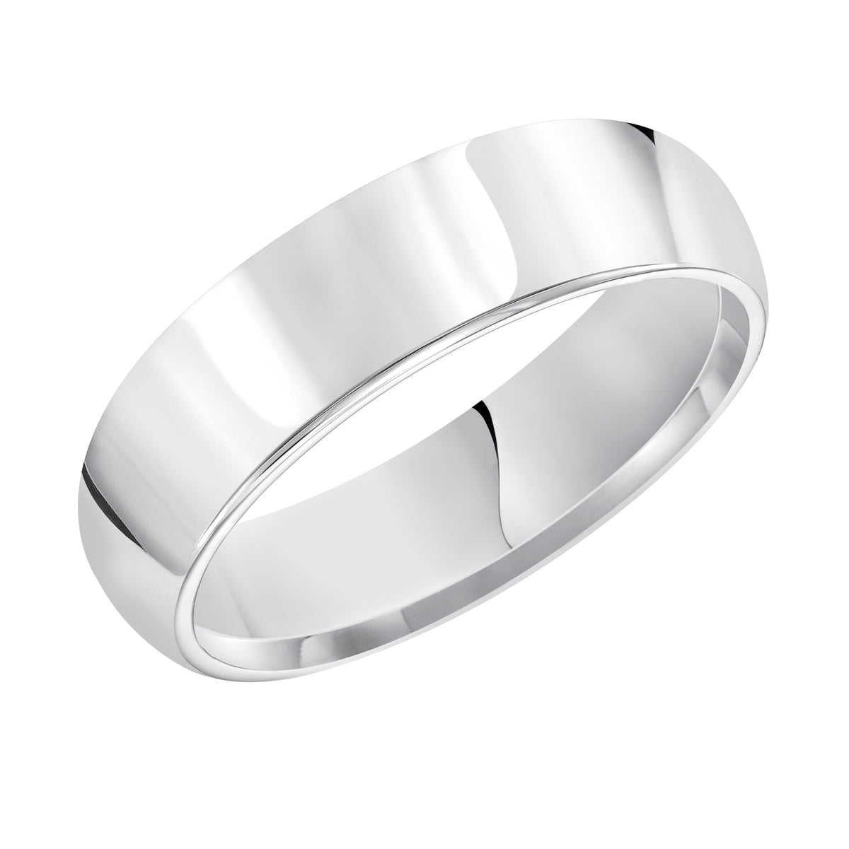 Inspired by unity and everlasting love; this sleek and lustrous super domed; wedding band features a clean; high polished finish.
