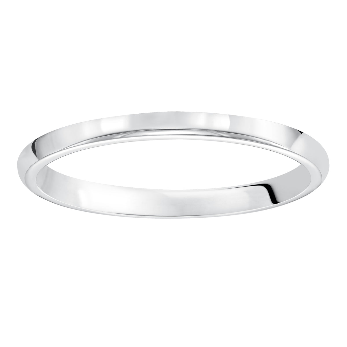 Inspired by unity and everlasting love; this sleek and lustrous super domed; wedding band features a clean; high polished finish.