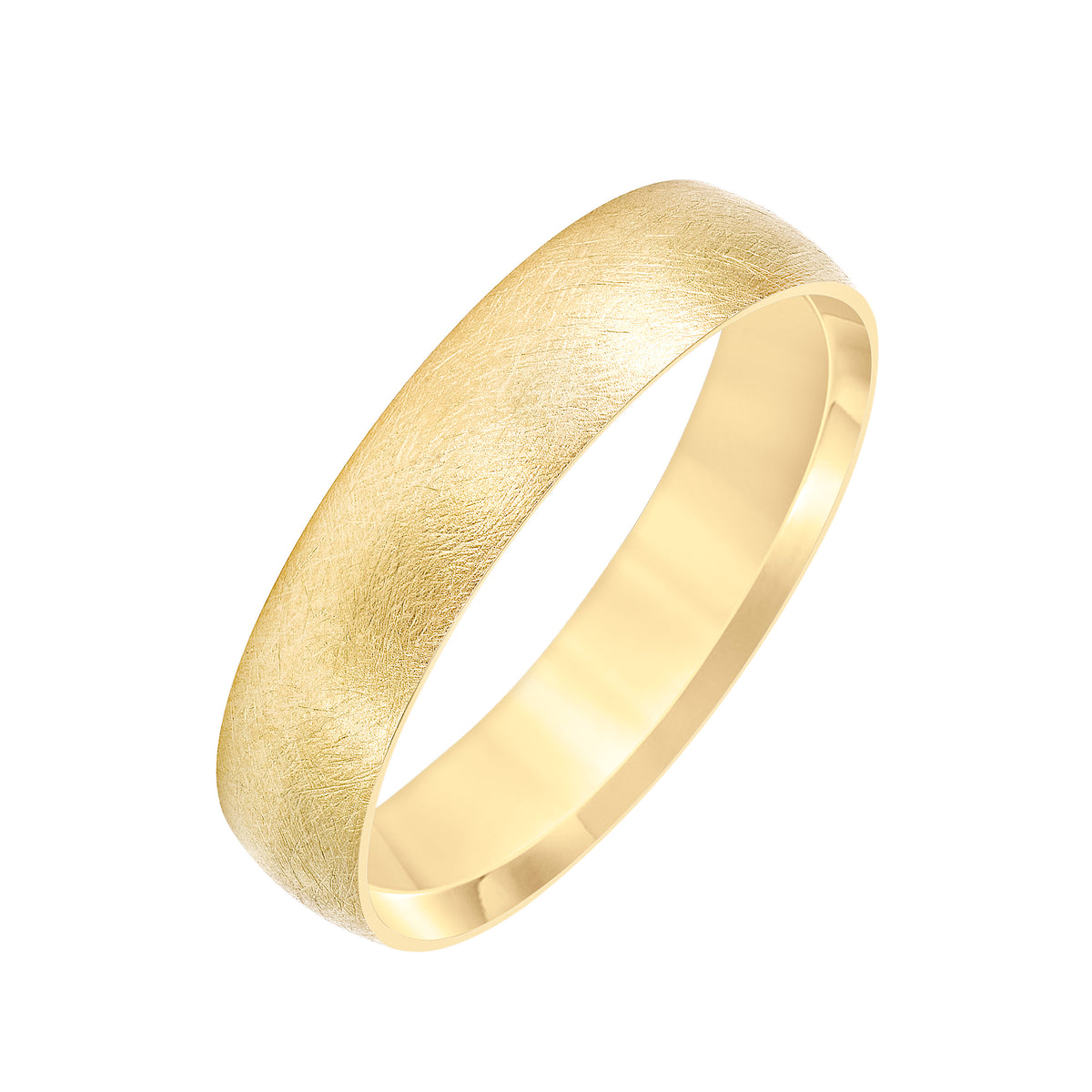 Low Dome Edge To Edge Carved Wedding Band