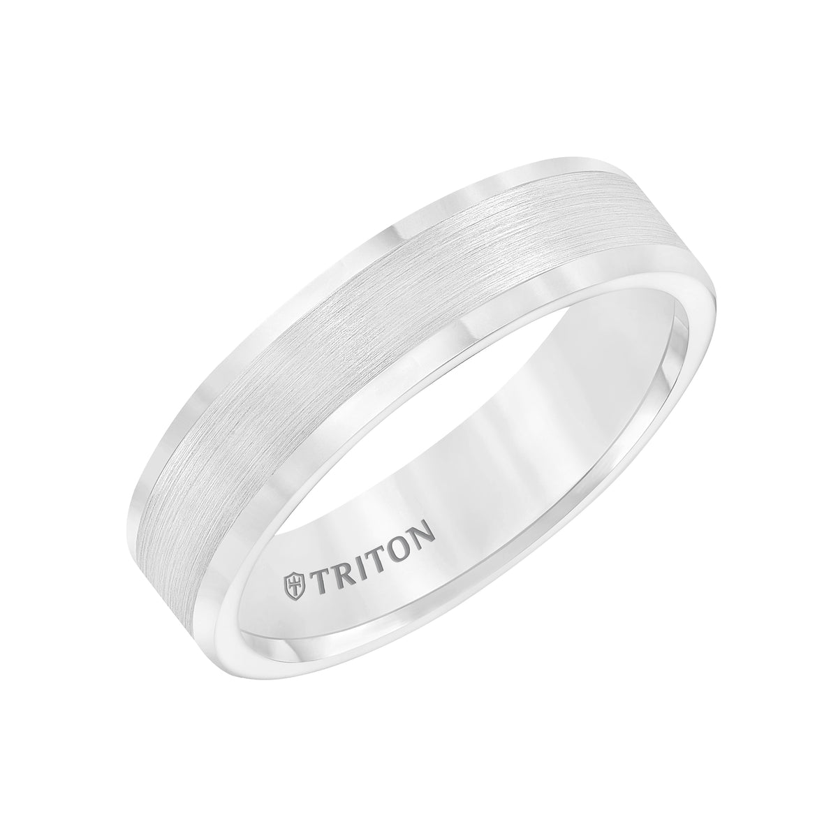 Roll Edge Satin Finish Classic Wedding Band