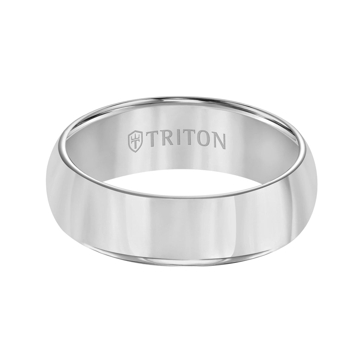 7mm Tungsten Carbide Bright Polish Domed Comfort Fit Band
