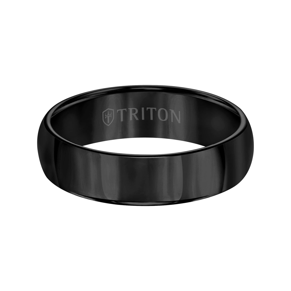 6mm White Tungsten Carbide Domed Bright Polished Comfort Fit Band.