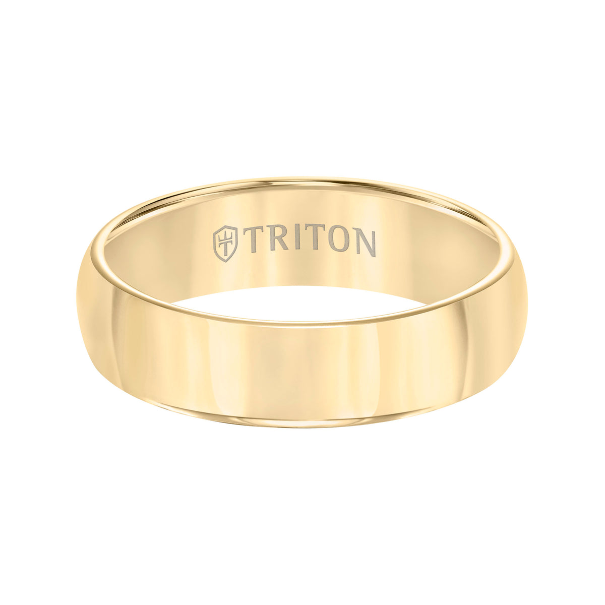 Roll Edge Domed Bright Finish Classic Wedding Band