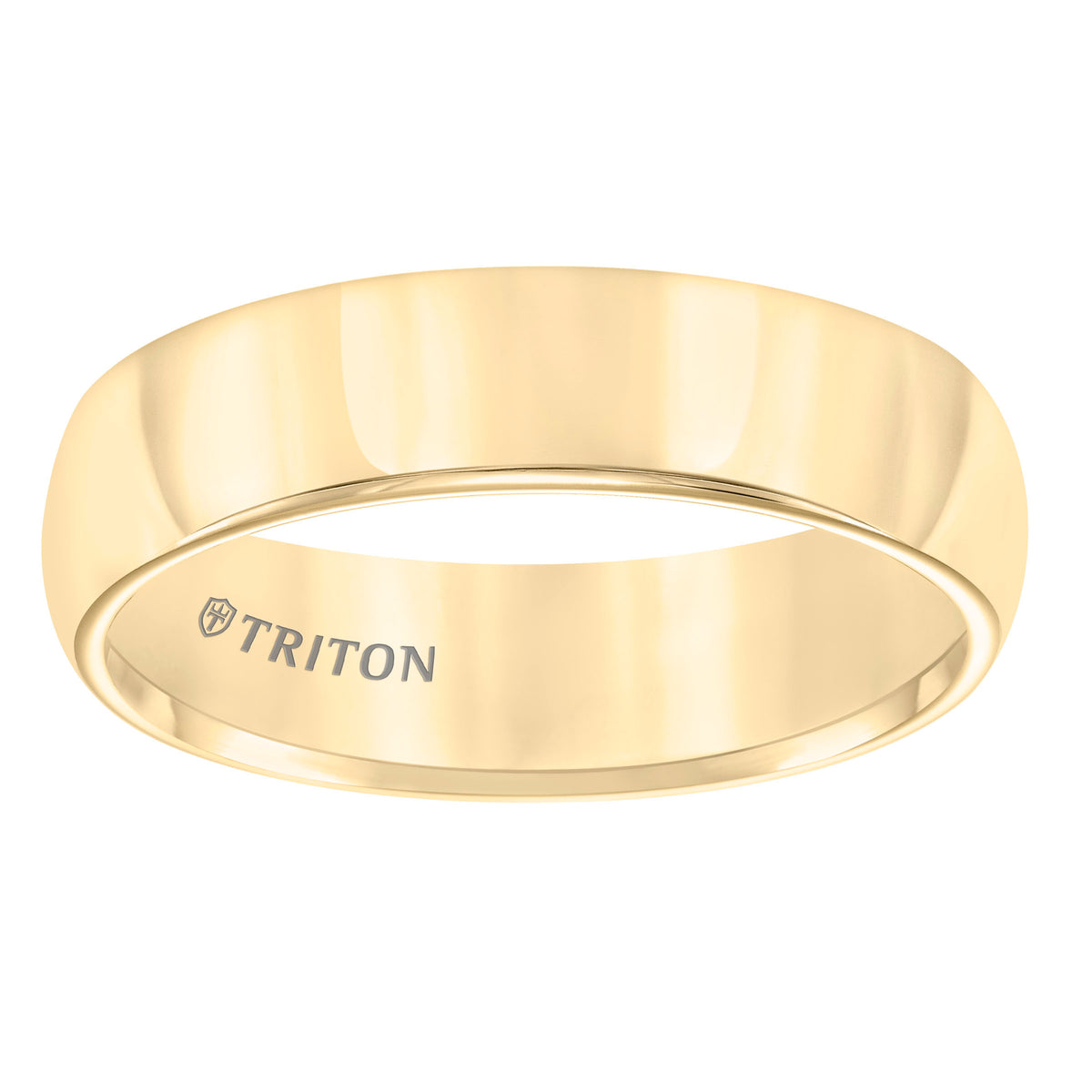 Roll Edge Domed Bright Finish Classic Wedding Band