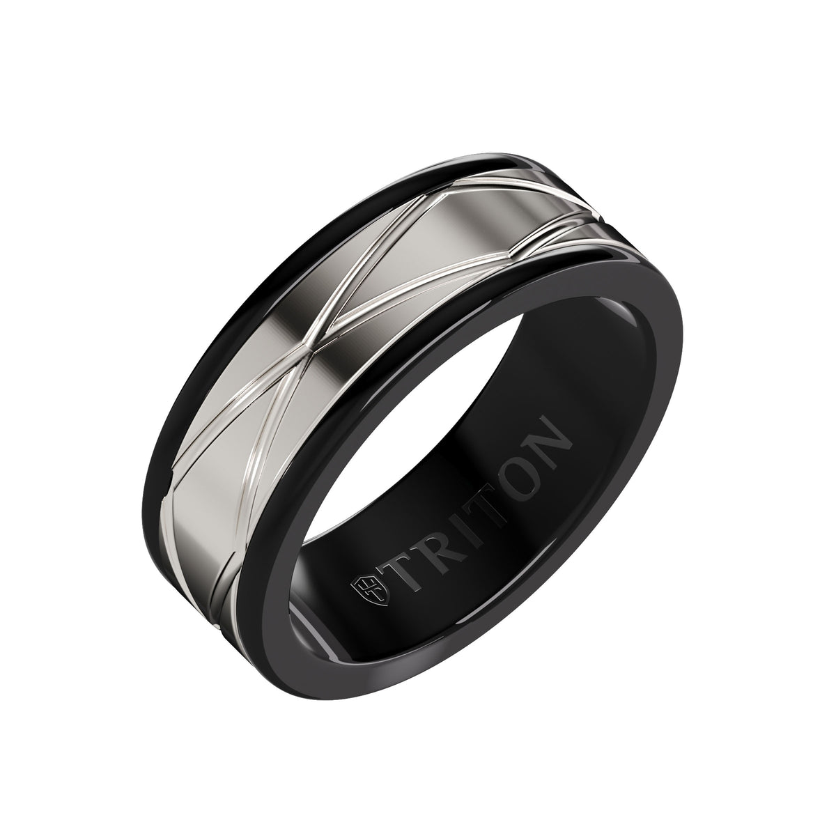 Satin Finish Round Edge Contemporary Wedding Band