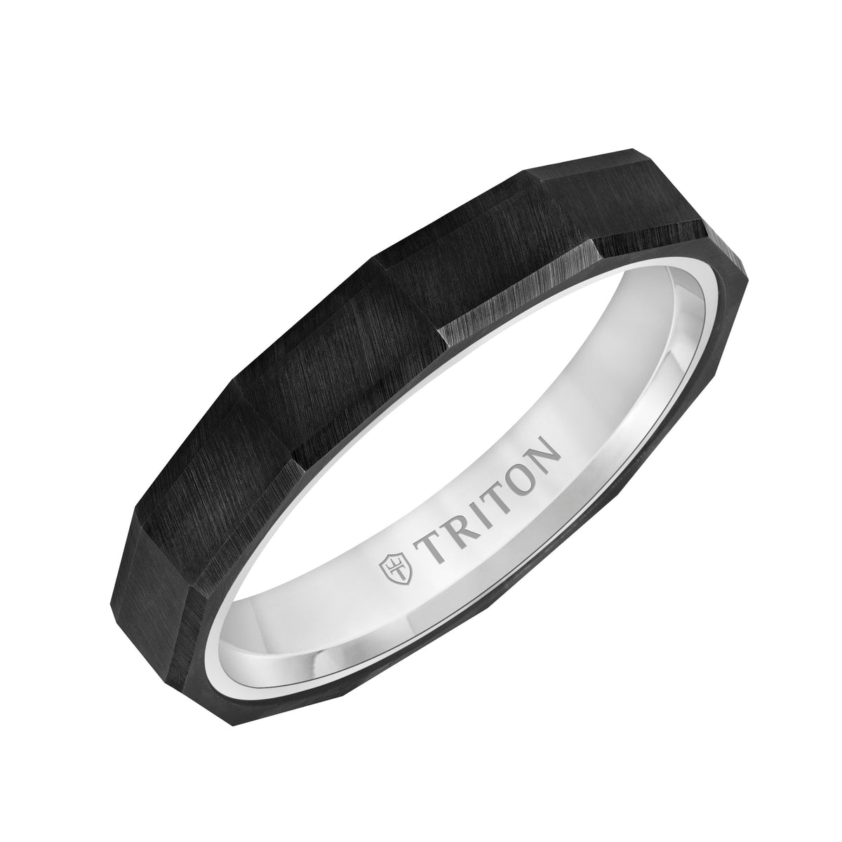 Faceted Profile Flat Edge Contemporary Band