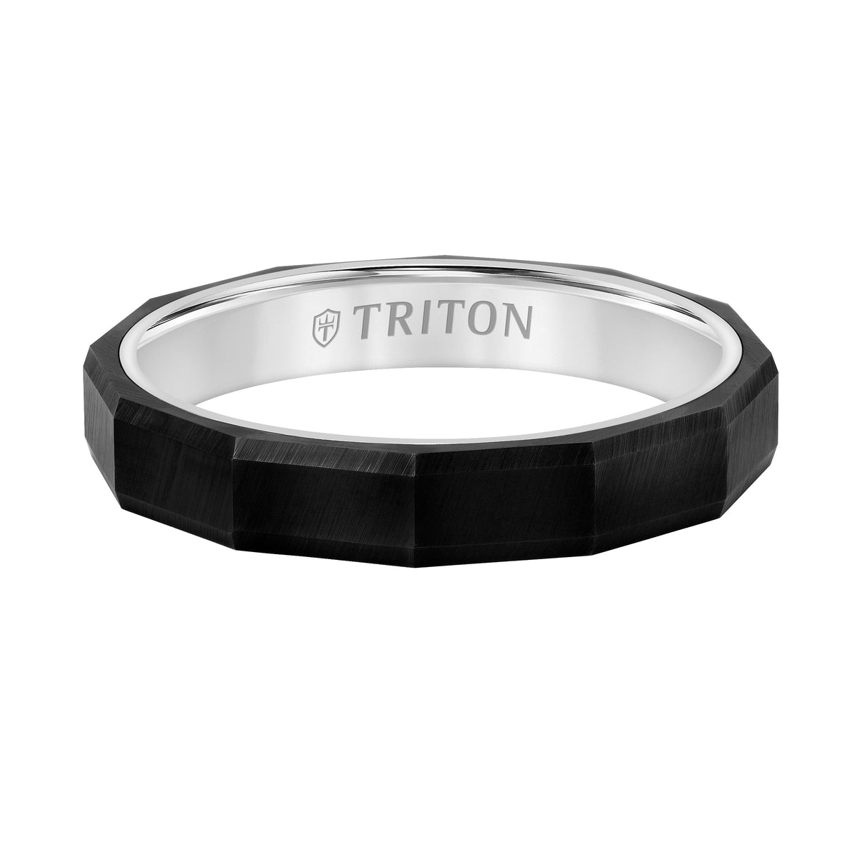 Faceted Profile Flat Edge Contemporary Band