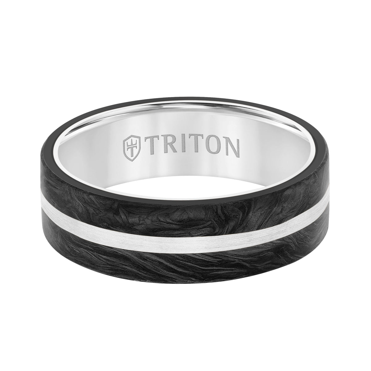 7MM Forged Carbon Exterior W/ Gold Interior& Inlay
