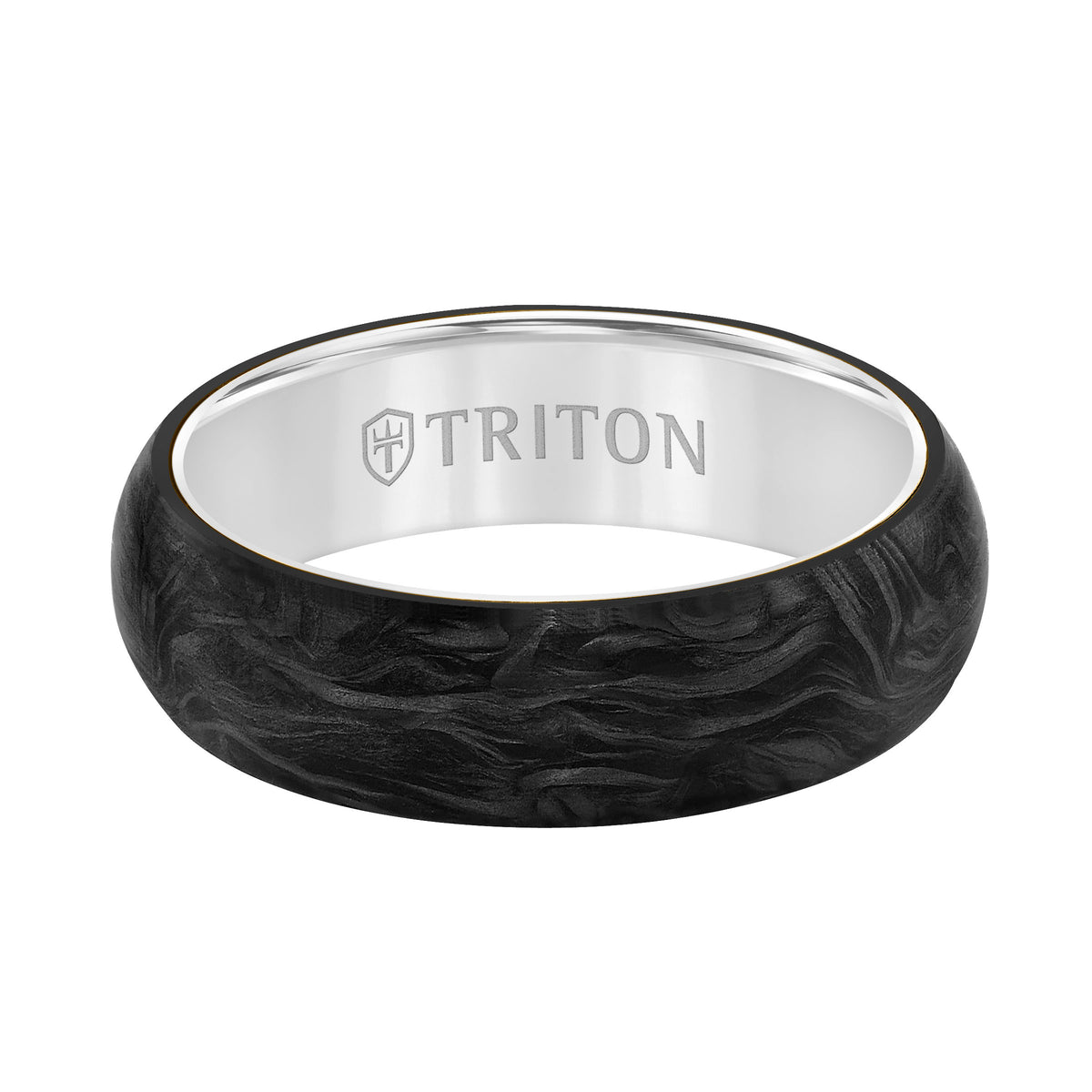6MM Forged Carbon With Titanium Ring