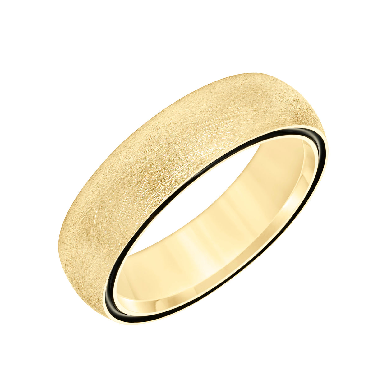 Low Dome Roll Edge Carved  Band/polished Finished'