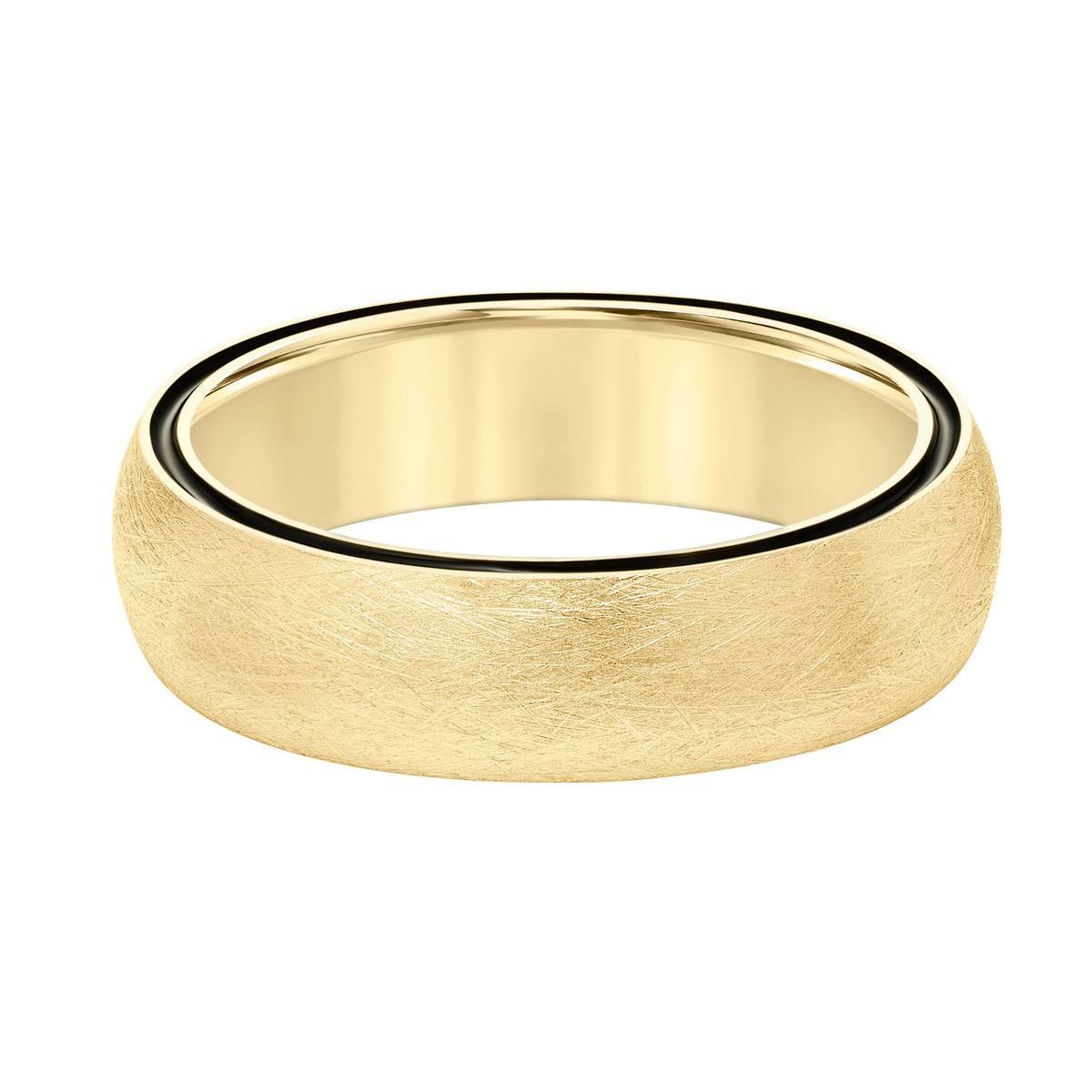 Low Dome Roll Edge Carved  Band/polished Finished'