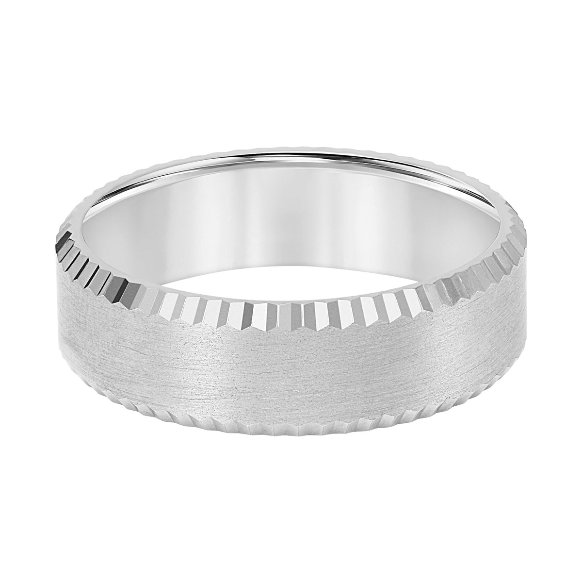 5MM Band with Brushed Finish and Bevel Edge