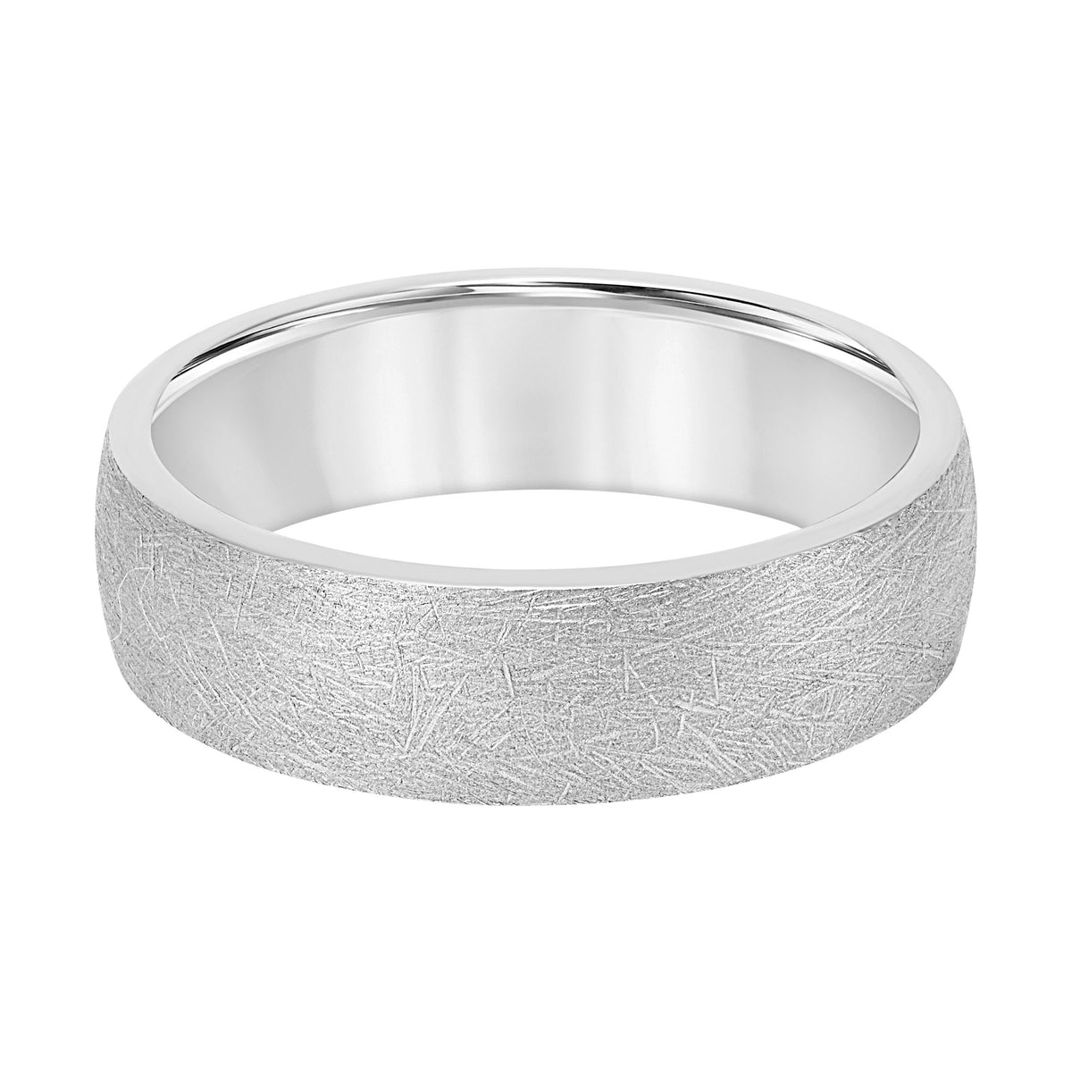 3MM Ceram8 Inside Color with Flat Edge Wedding Band
