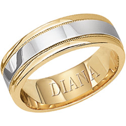 Comfort Fit Wedding Band with milgrain detail
