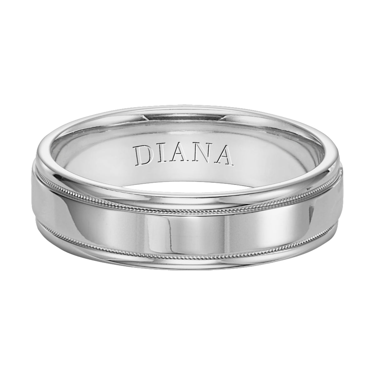 Comfort Fit Wedding Band with milgrain detail