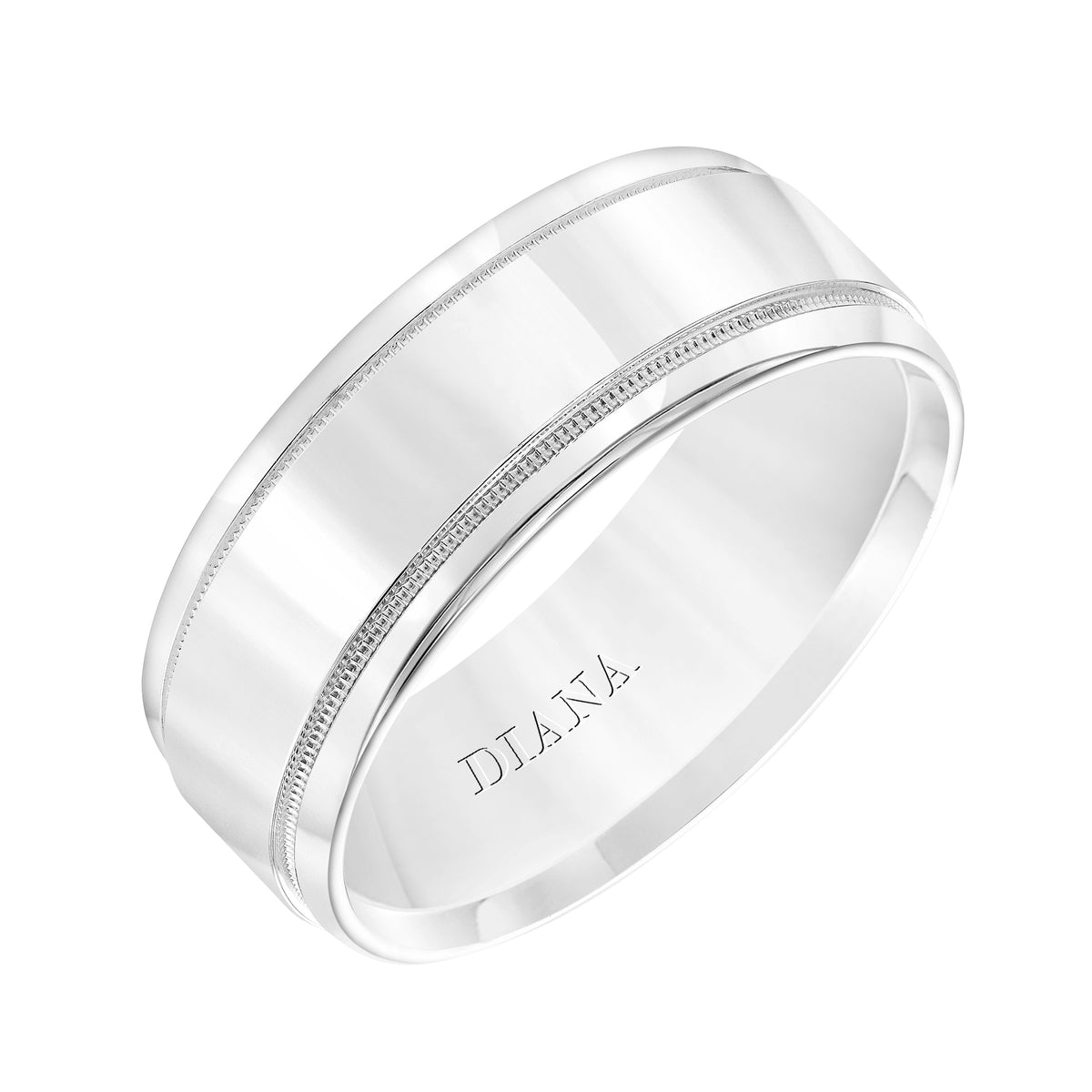 Comfort Fit Wedding Band with milgrain detail