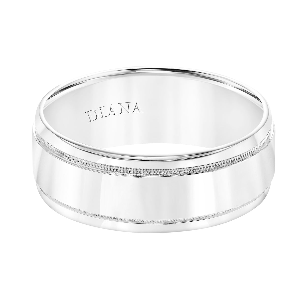 Comfort Fit Wedding Band with milgrain detail