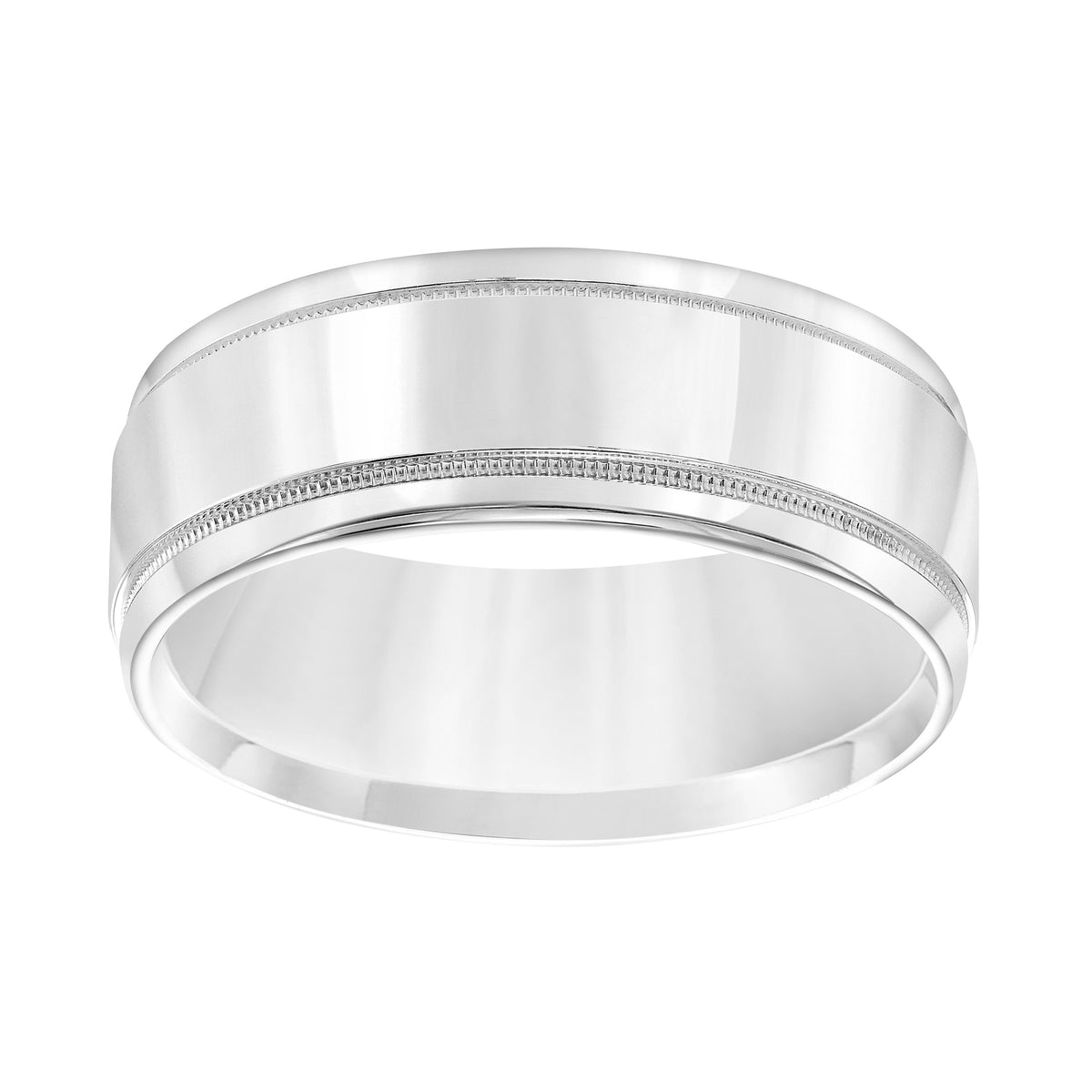 Comfort Fit Wedding Band with milgrain detail