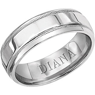 Comfort Fit Engraved Wedding Band
