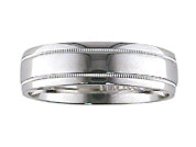 Comfort Fit Engraved Wedding Band