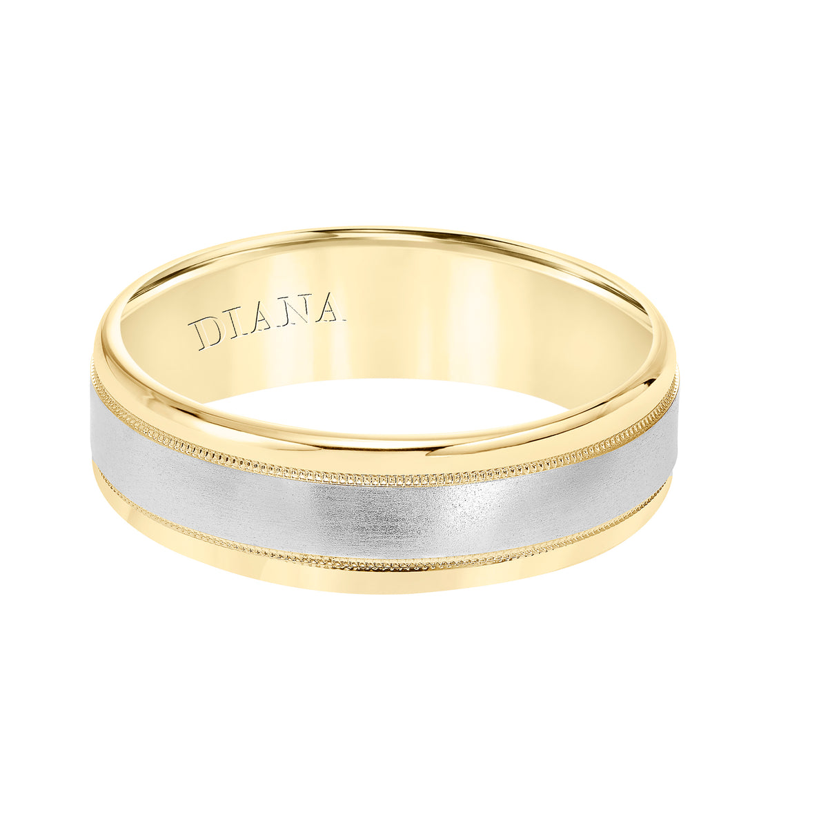 Comfort Fit Wedding Band with rolled edge