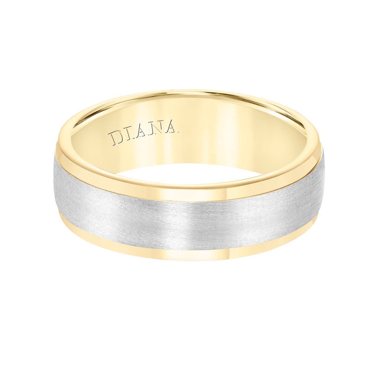 Domed Comfort Fit Wedding Band with rolled Edge