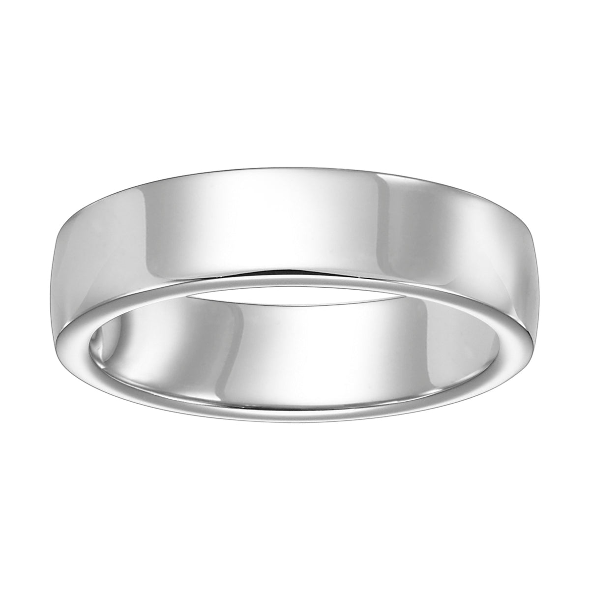 Low Dome Roll Edge Carved Wedding Band