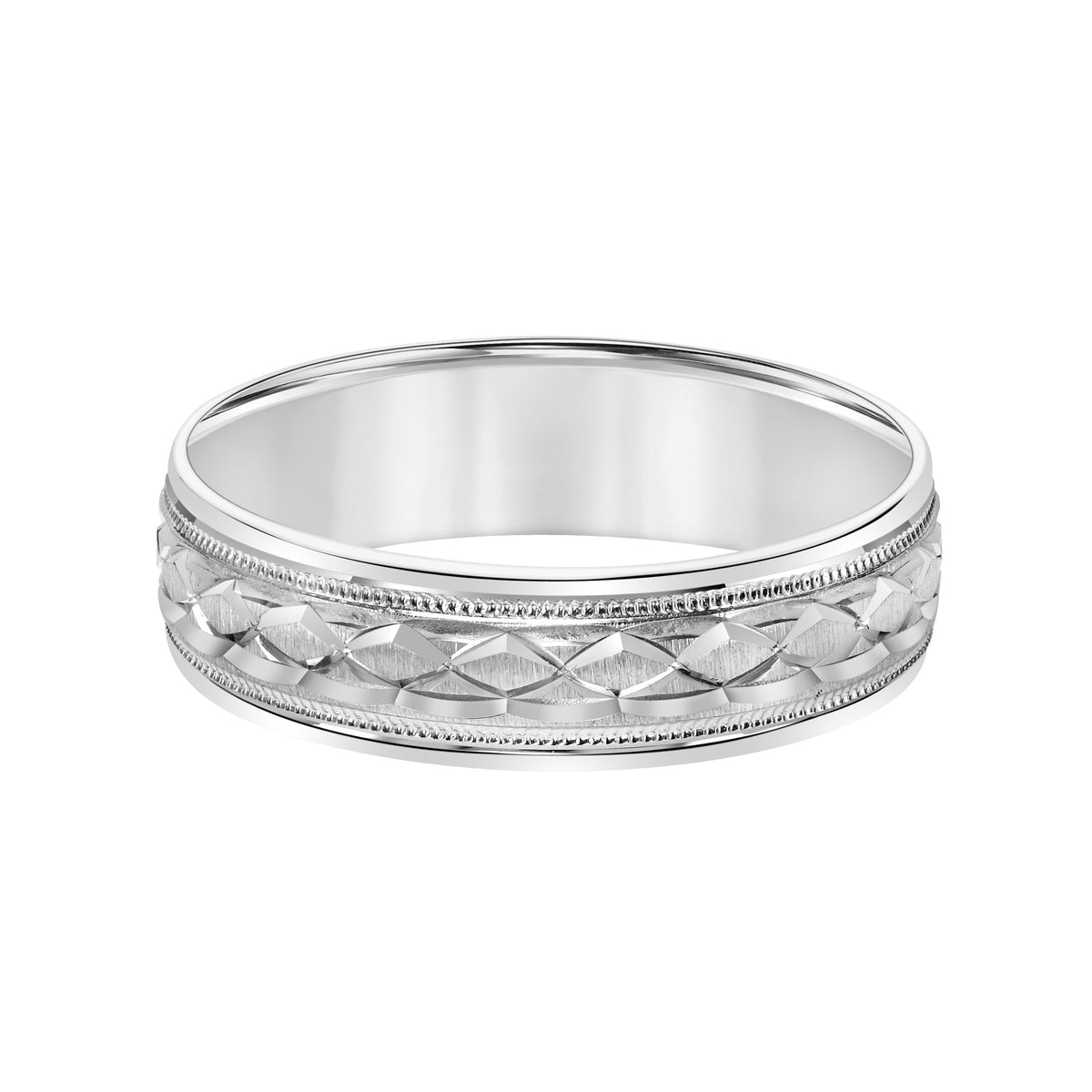 6MM ENGRAVED WEDDING RING