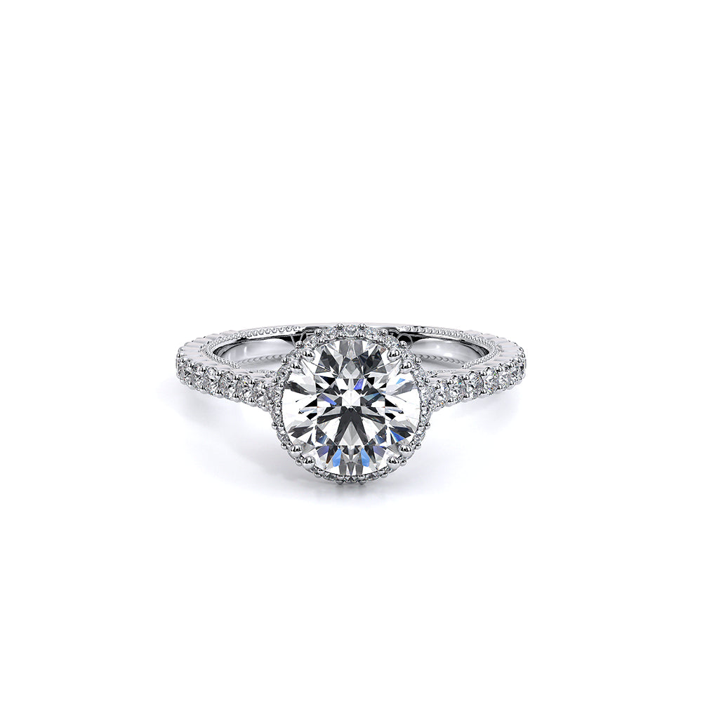 Verragio Insignia Round Diamond Hidden Halo Engagement Semi-Mount, INS-7109R, 0.85ctw