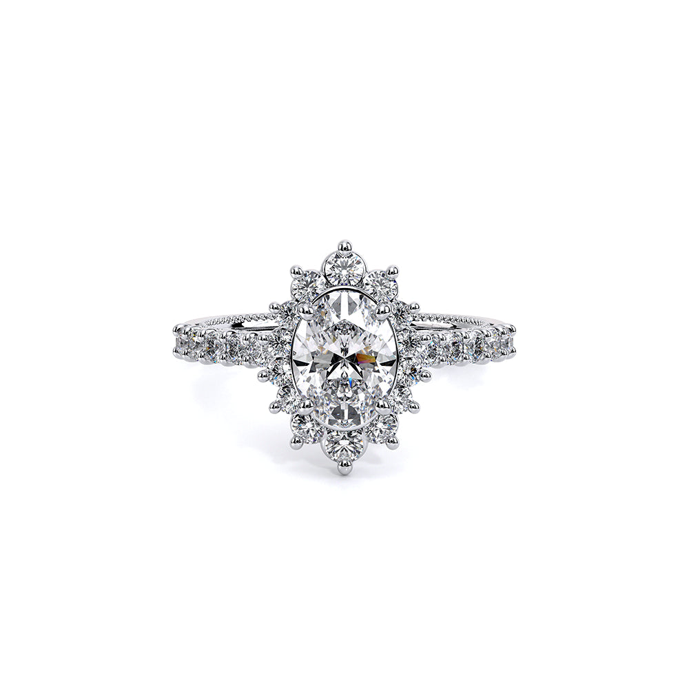 Verragio Renaissance Oval Diamond Halo Engagement Semi-Mount, V-986OV, 0.65ctw