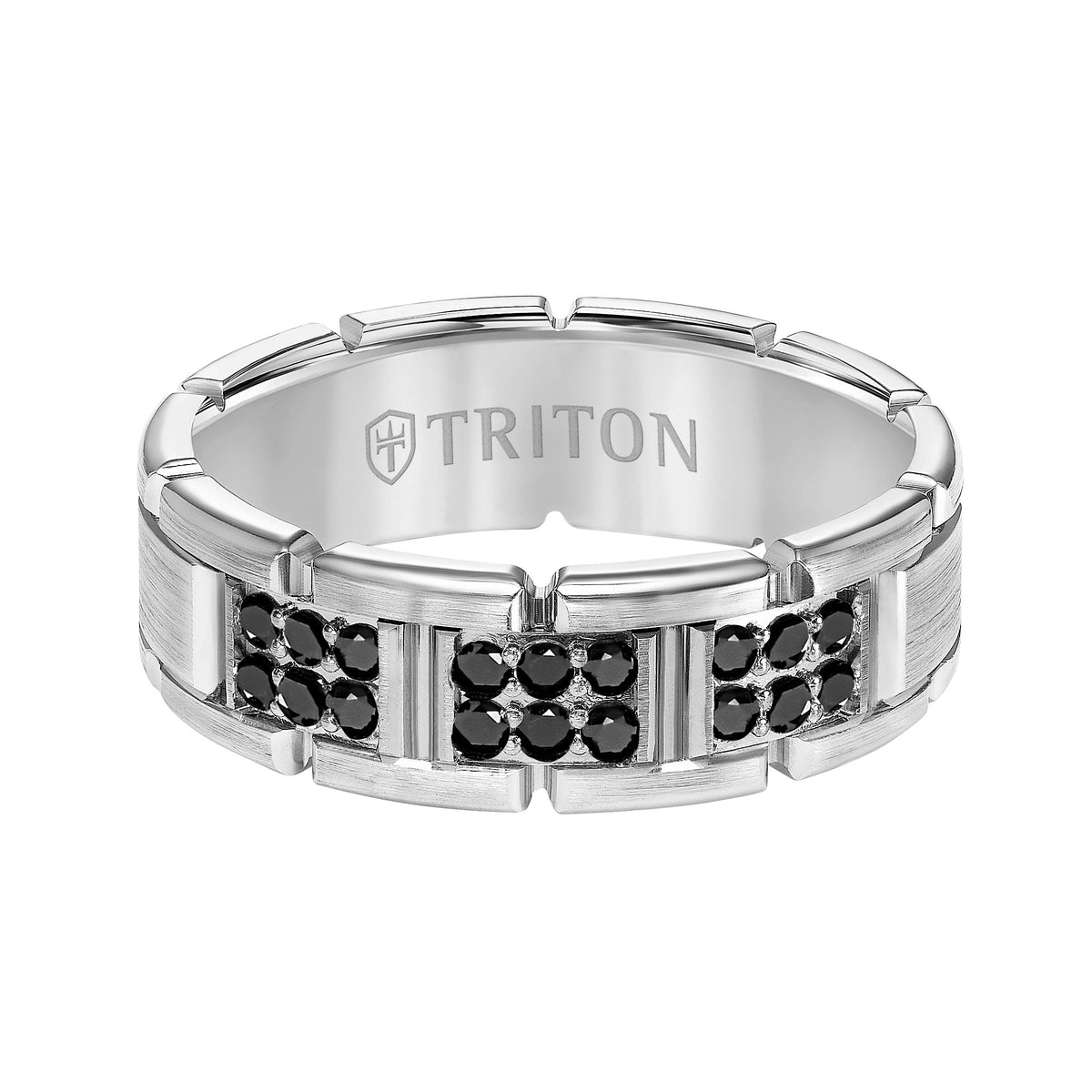 7MM Engraved Diamond Ring