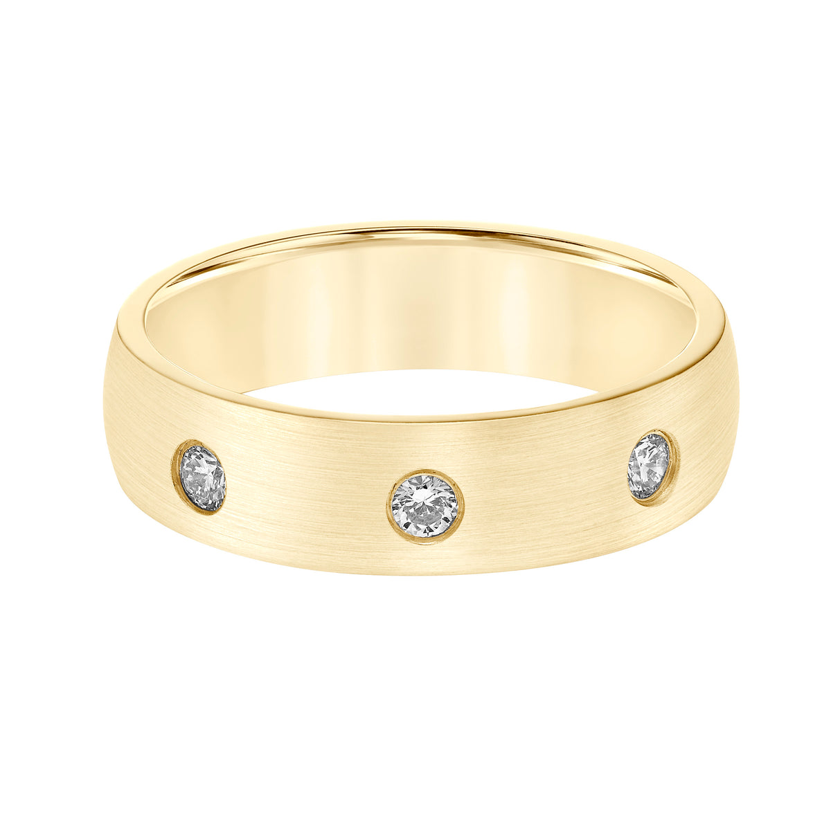 6MM Engraved Diamond Ring