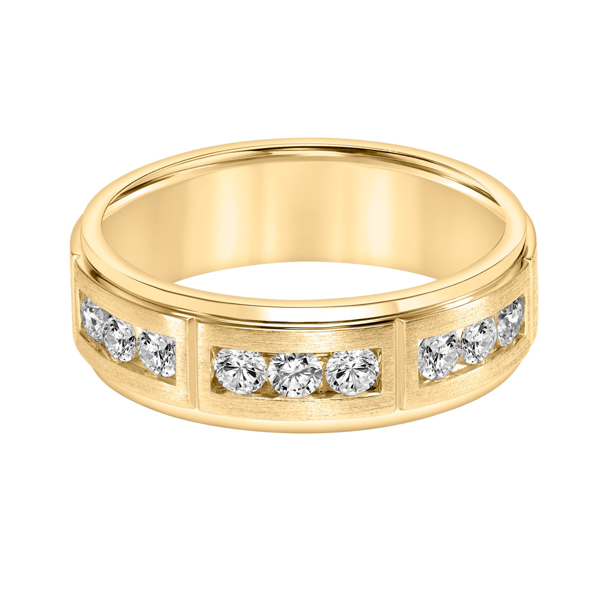 7mm Channel Set Lab-Grown Diamond Band