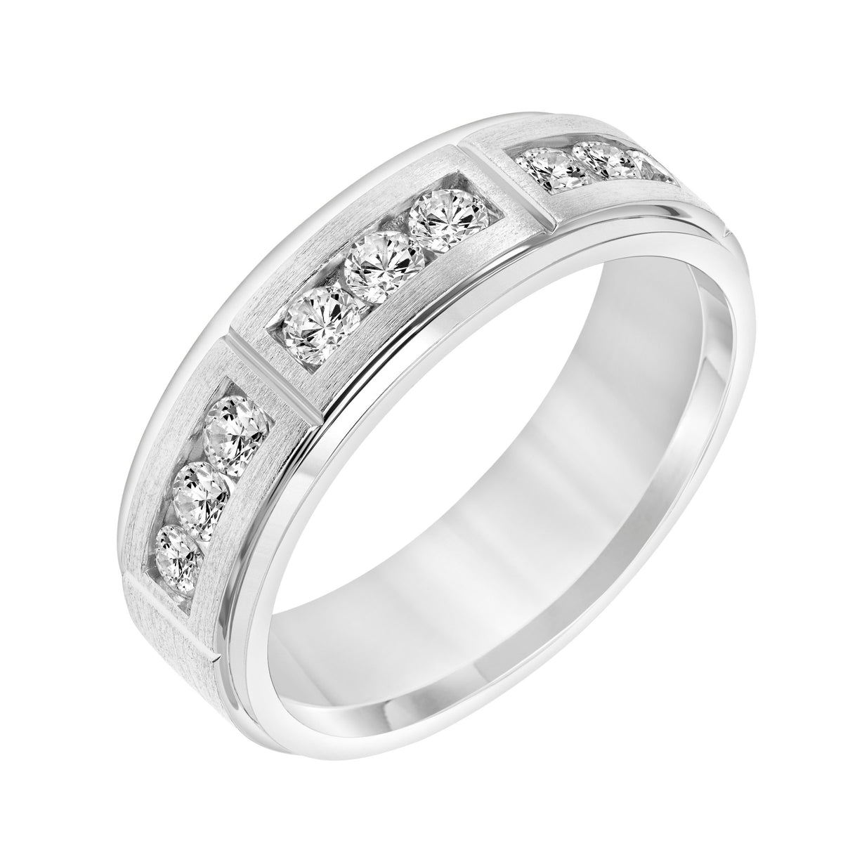 7mm Channel Set Lab-Grown Diamond Band