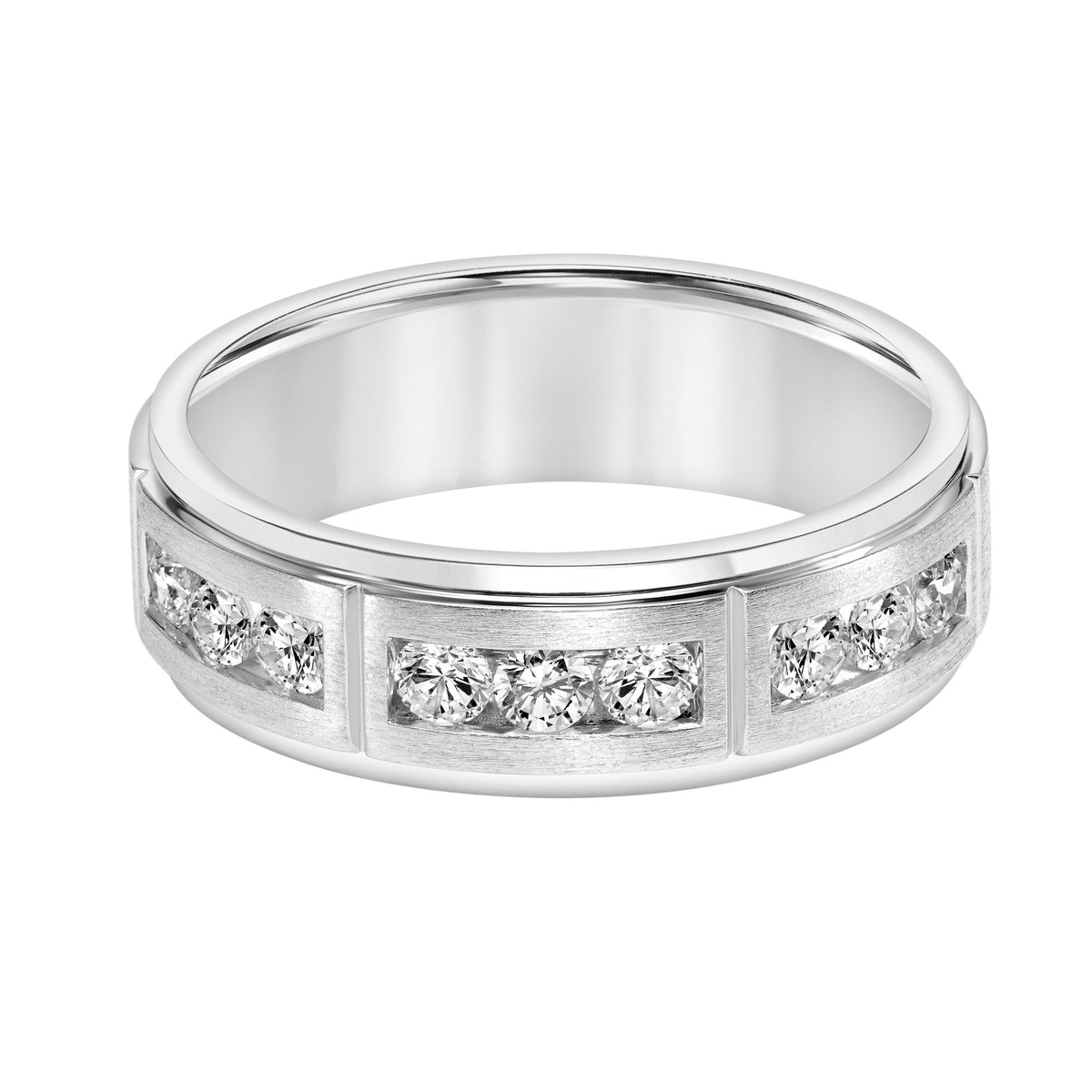 7mm Channel Set Lab-Grown Diamond Band