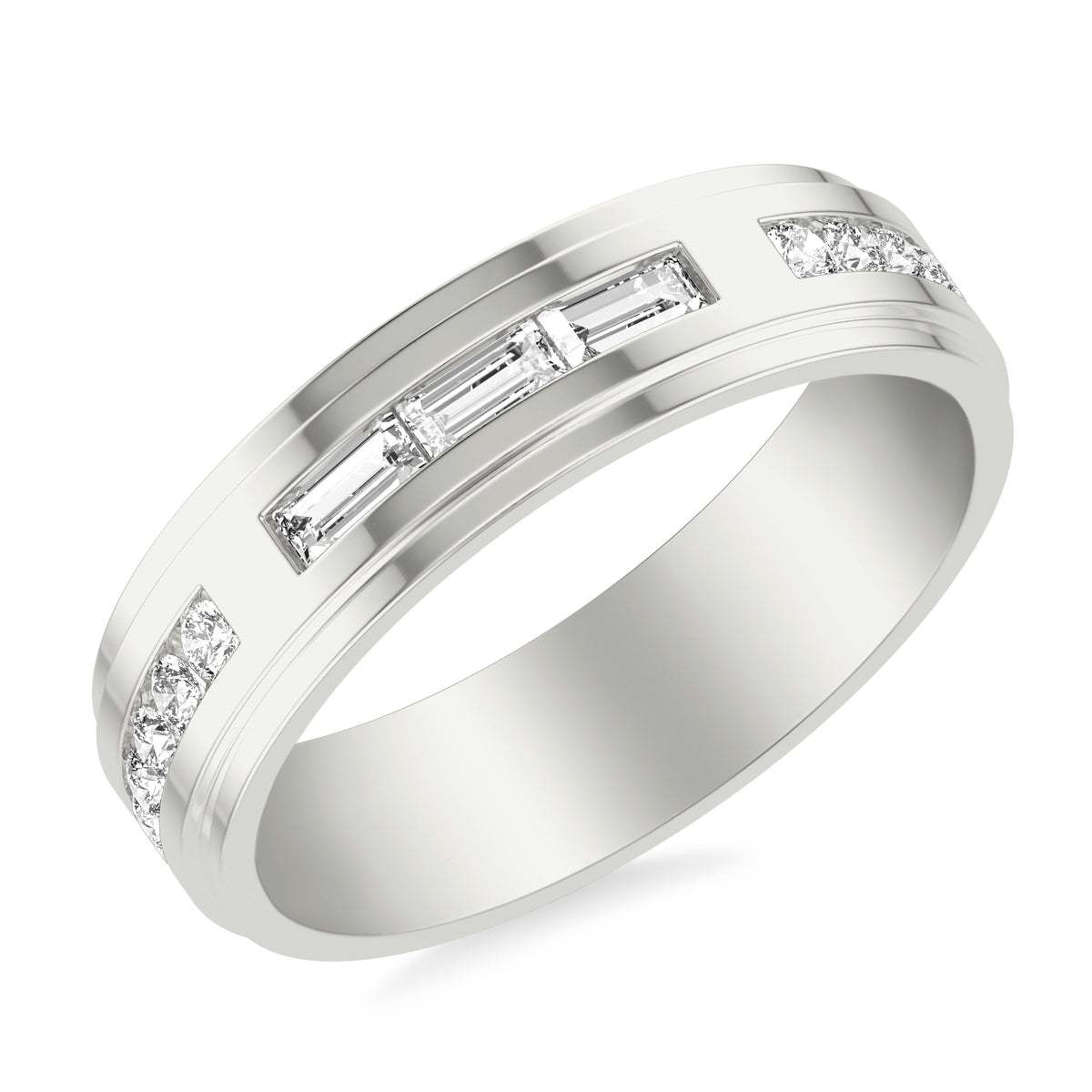 6MM Stepped Edge Dia Band