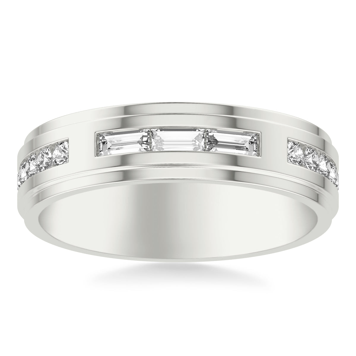 6MM Stepped Edge Dia Band