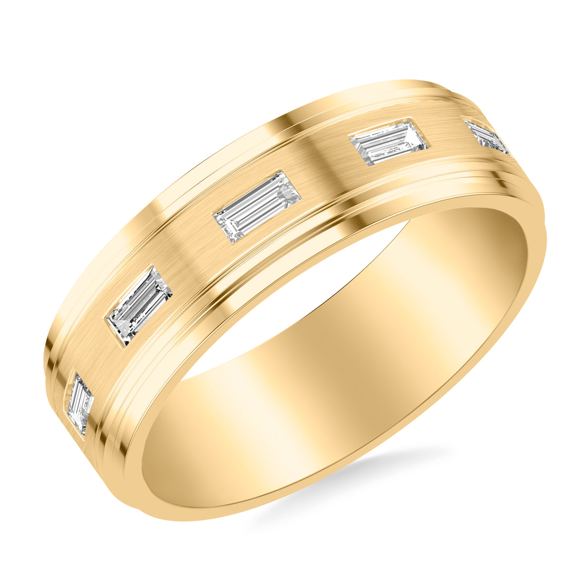 7MM Step Edge Dia Band