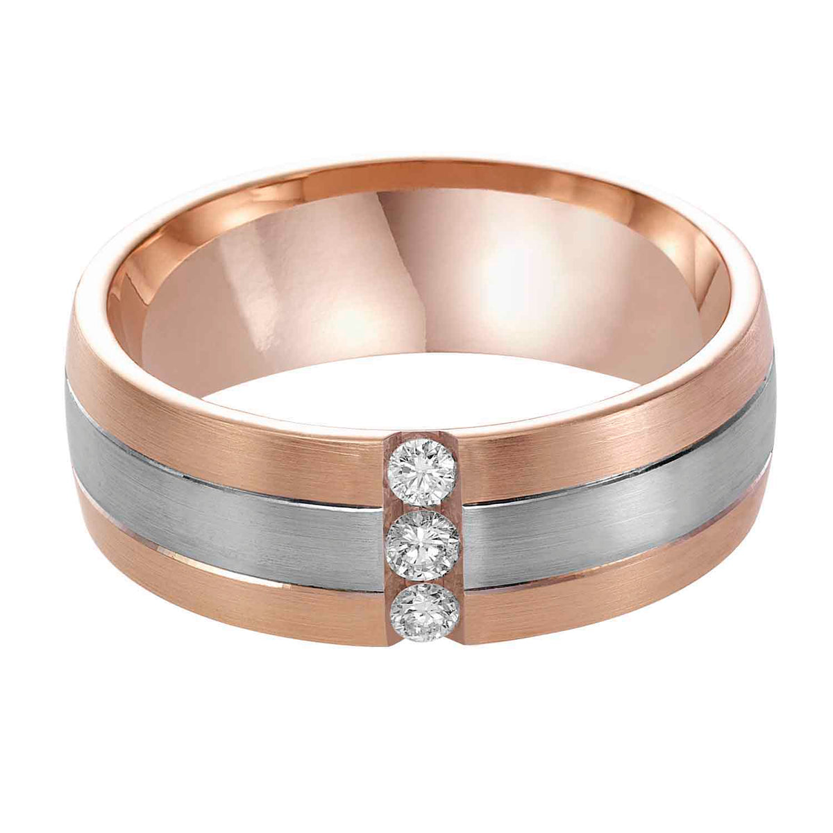 Low Dome Edge To Edge Diamond Wedding Band