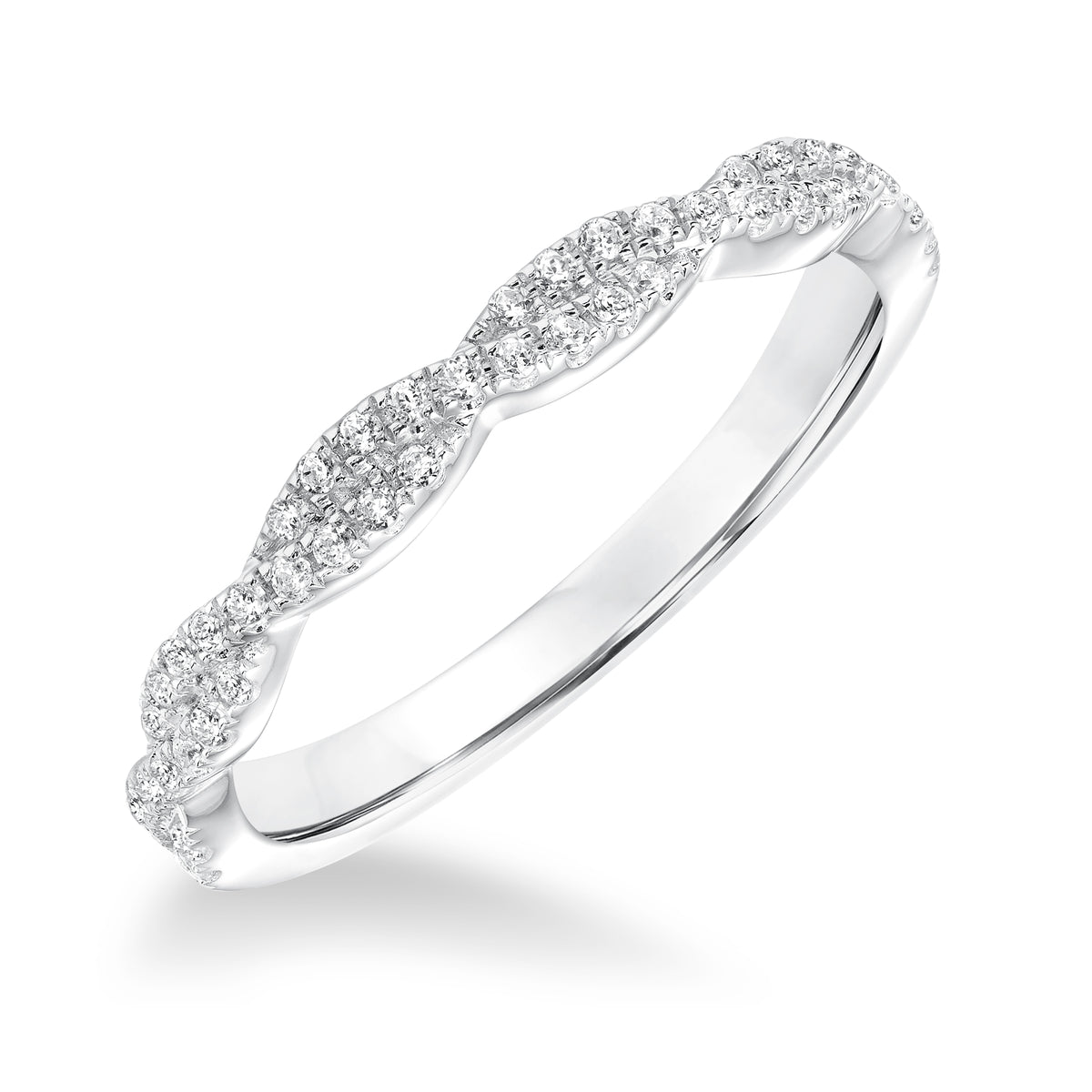 Diamond With Twisted Shank Wedding Band to Match 31-10002
