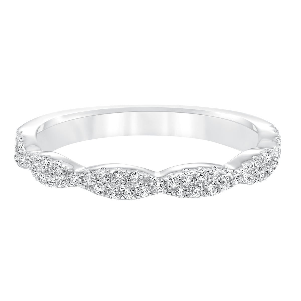 Diamond With Twisted Shank Wedding Band to Match 31-10002