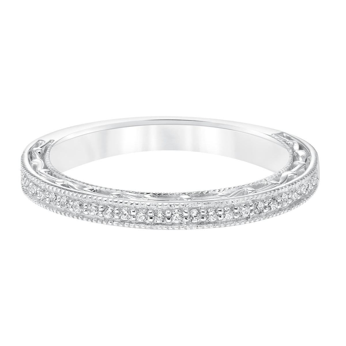Diamond Filigree and Milgrain Band to Match 31-10011