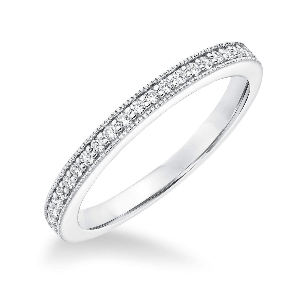 Diamond Milgrain Wedding Band toMatch 31-10023