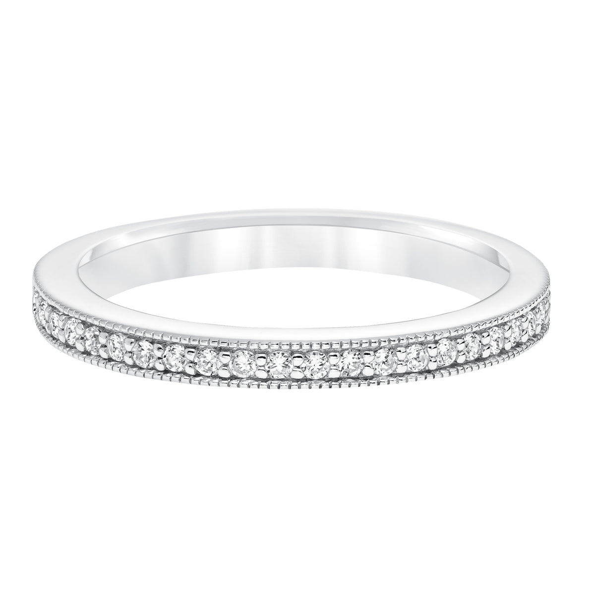 Diamond Milgrain Wedding Band toMatch 31-10023